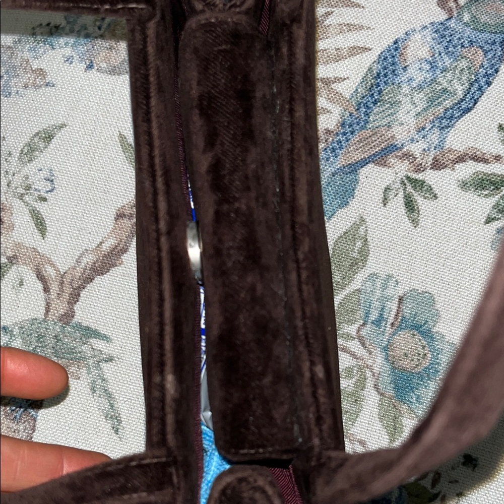 Vintage Kate Spade Dark Brown Velvet handbag - Picture 3 of 5